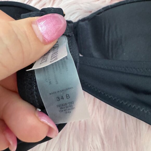 Victoria's Secret Black Convertible Bikini Top - sz 34B - Picture 4 of 4